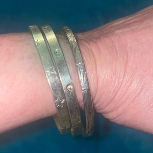3 faux sterling silver bracelets bought in Cancun